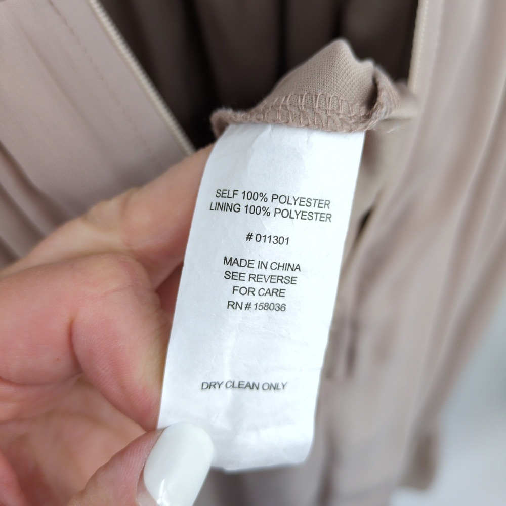 Birdy Grey Blush Chiffon Ruffle Strap Dress‎ Midi Maxi Coquette Romantic Small - Picture 9 of 9